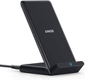 Anker 313 Wireless Charger Stand, Qi-Certified, 10W Max | Qi-certified stand for iPhone 15/14/13/12/11/X/8 and Galaxy S23/S22/S21. Micro-USB; 9V/2A adapter required.