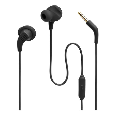 JBL Endurance Run 2 Wired - Waterproof Wired Sports in-Ear Headphones, Pure Bass Sound, Hands-Free Calls, Never Hurt. Never F