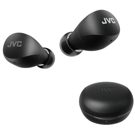 JVC Gumy Mini HAA6TB True Wireless Earbuds, Black | Up to 23 Hours Battery Life, Neodymium Magnet Driver, IPX4 Water Resistan