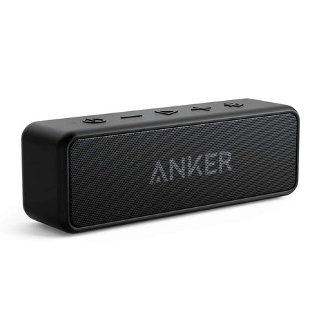 Anker Soundcore 2 Portable Bluetooth Speaker with Stereo Sound, Bluetooth 5, Bassup, IPX7 Waterproof, 24-Hour Playtime, Wirel