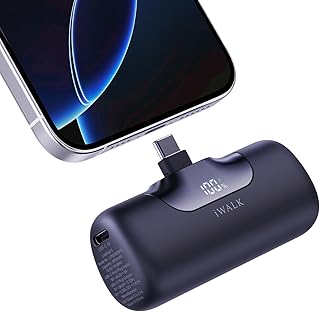 iWALK Portable Charger 5500mAh Next-Gen Small Power Bank 22.5W Fast Charging Battery USB-C Portable Phone Charger for iPhone 17/16 Plus/16 Pro/16 Pro Max/15 series,iPad, Samsung Galaxy S24/S23 Android