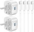 Samsung Super Fast Charger Plug and Cable 1M for Samsung Galaxy S26 S25 S24 S23 S22 S21 S20 A33 A34 A35 A36 A53 A54 A55 A56 A52 A17 A16 A15 A25 A26, 2Pack USB Type C Charging Plug 25W with Lead USBC