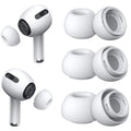 3 Pairs Replacement Ear Tips for AirPods Pro 2nd & 1st(S/M/L, White) | with Noise Reduction Hole, Silicone Ear Tips with Port