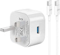 Samsung Super Fast Charger Plug and Long Cable 2M for Samsung Galaxy S26 S25 S24 S23 S22 S21 S20 A33 A34 A35 A36 A53 A54 A55 A56 A52 A17 A16 A15 A25 A26, USB Type C Charging Plug 25W with Lead USBC