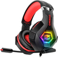 Ozeino Gaming Headset for PC, Ps4, Ps5, Xbox Headset with 7.1 Surround Sound, Gaming Headphones with Noise Cancelling Mic RGB