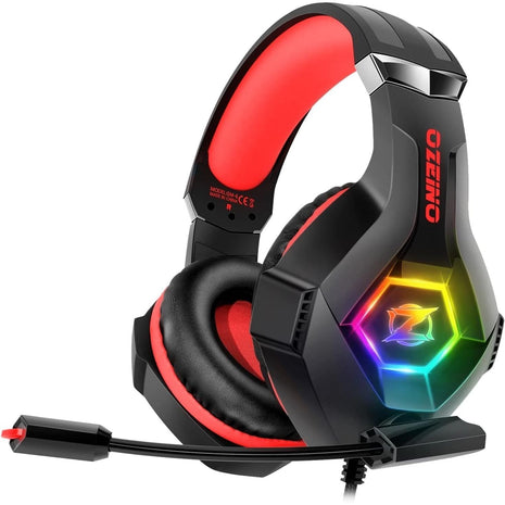 Ozeino Gaming Headset for PC, Ps4, Ps5, Xbox Headset with 7.1 Surround Sound, Gaming Headphones with Noise Cancelling Mic RGB
