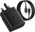 45W Samsung Fast Charger Plug USBC and Cable 2M for Galaxy S26 S25 Ultra S24 S23 S22 S21 FE A17 A16 A15 A22 A25 A26 A32 A33 A34 A35 A36 A53 A54 A55 A56, Samsung USB C Charger Plug UK Type C Charger