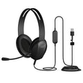 Cyber Acoustics USB-A Stereo Headset (AC-4006) - Durable, Crisp, and Clear Communication in K-12 Classrooms or Home, Made wit