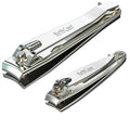 firiKer Nail Clipper Set,Premium Stainless Steel Fingernail and Toenail Clipper Cutters with Nail File, Sharp Effortless Nail