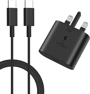 25W Super Fast Charger for Samsung Galaxy S25 Ultra/S25+/S24/S24 Ultra/S24+/S23/S22/S21/S20/A56,A55,A36,A26,A16,A06,M16,M06,F06,Z Fold 6/ Flip 6,Gcstnn PPS PD3.0 USB-C Plug with 2M Type C Cable