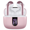 TAGRY Bluetooth Headphones True Wireless Earbuds 60H Playback LED Power Display Earphones with Wireless Charging Case IPX5 Wa