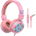 New Bee Kids Headphones Wired for School with Microphone KH20 HD Stereo Safe Volume Limited 85dB/94dB Foldable Lightweight fo