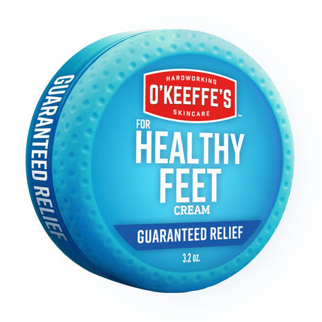 O'Keeffe's Healthy Feet Foot Cream, 3.2 oz Jar, 1-Pack For Extreme Dryness | Repairs Extremely Cracked, Dry Feet, Retains Moi