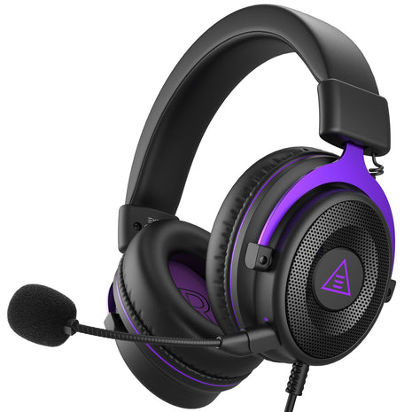 EKSA E900 Headset with Microphone for PC, PS4,PS5, Xbox - Detachable Noise Canceling Mic, 3D Surround Sound, Wired Headphone 