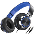 AILIHEN C8 Headphones Wired, On-Ear Kids Headphones with Microphone and Volume Control Foldable Corded Stereo 3.5mm Headset f