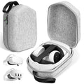 sarlar Hard Carrying Case Compatible with Meta Quest 3S/Quest 3/Oculus Quest 2/Vision Pro Official Original/Elite Strap VR He