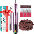 COSLUS Cordless Nail Drill Electric File: Professional for Acrylic Gel Dip Powder Nails Portable Nail Drill Machine Kit for M