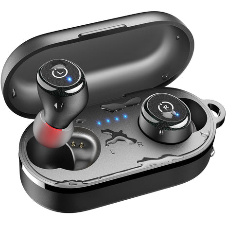 TOZO T10 Wireless Earbuds Bluetooth 5.3 Headphones, App Customize EQ, Ergonomic Design, 55H Playtime, Wireless Charging Case,